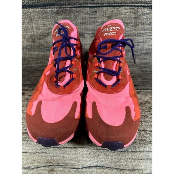 Nike Air Max 270 React Electronic Mens Size 13 Running Shoes Sneakers AO4971-600 - Picture 2 of 10